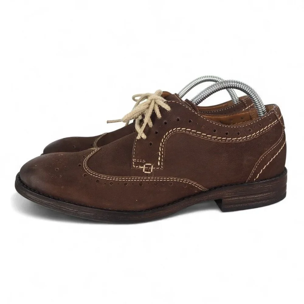 Clarks Collection Delsin Wingtip‎ Brogue Oxfords Brown 26105827 Men's 8M